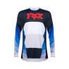 Maillot Cross Fox 360 FADE Blanc Bleu