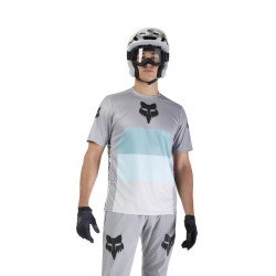 Maillot Fox Ranger GRID manches courtes gris | Maillot VTT Fox Ranger