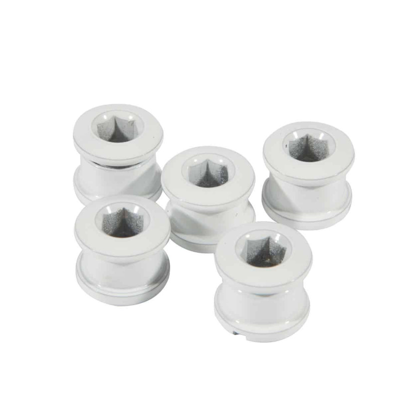 Pack de 5 Vis Plateau KINGSTAR 6.5 x 4mm Aluminium Blanc
