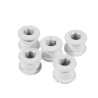 Pack de 5 Vis Plateau KINGSTAR 6.5 x 4mm Aluminium Blanc