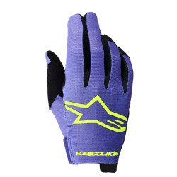 Gants Cross Alpinestars Radar Violet Jaune Fluo 2026