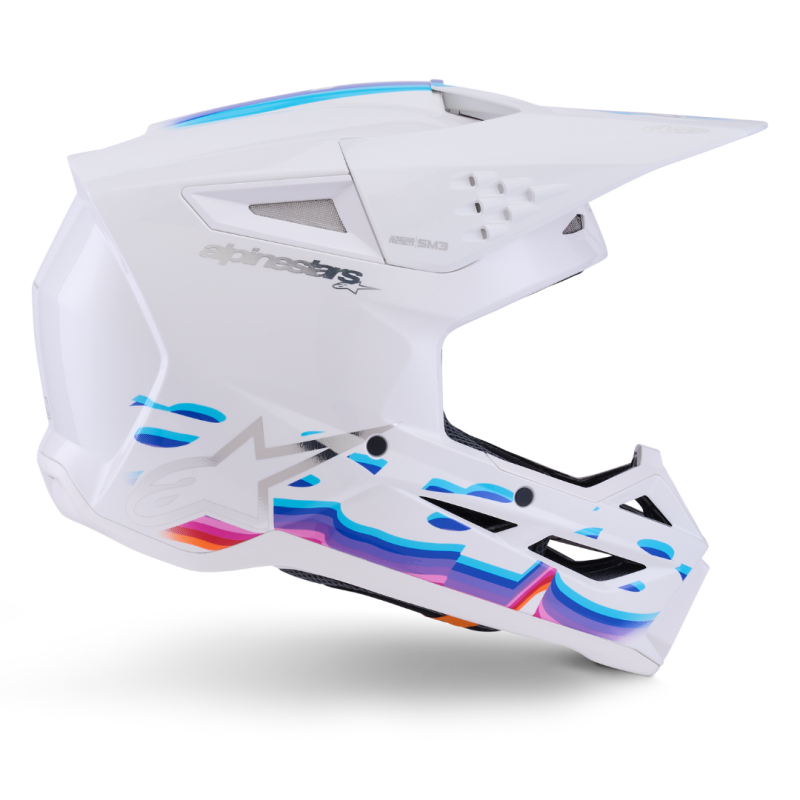 Casque cross Alpinestar SM3 Force OCD Blanc Brillant | Casque SM3 2026