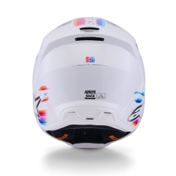 Casque cross Alpinestar SM3 Force OCD Blanc Brillant | Casque SM3 2026