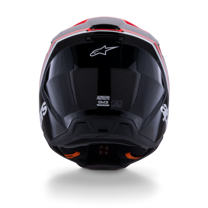 Casque Alpinestars SM3 RADIUM Noir Rouge Blanc | Casque SM3 RADIUM