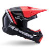 Casque Alpinestars SM3 RADIUM Noir Rouge Blanc | Casque SM3 RADIUM