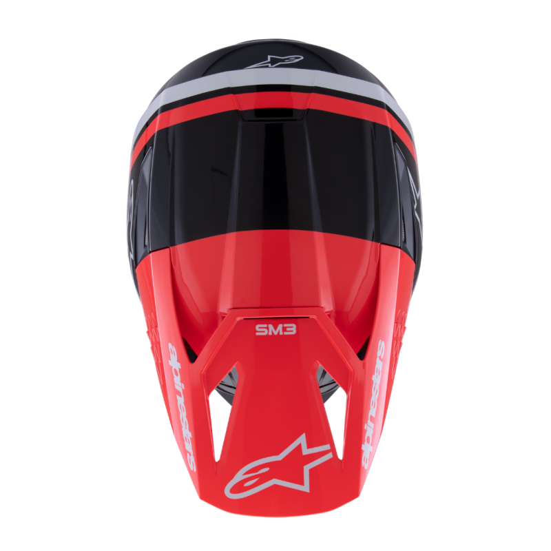 Casque Alpinestars SM3 RADIUM Noir Rouge Blanc | Casque SM3 RADIUM