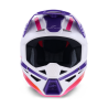 Casque Cross Alpinestars SM3 HEAT Blanc Violet Rose| Casque SM3 HEAT