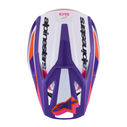 Casque Cross Alpinestars SM3 HEAT Blanc Violet Rose| Casque SM3 HEAT