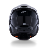 Casque Alpinestars SM3 HEAT Noir Blanc Gris Brillant | Casque SM3 HEAT