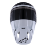 Casque Alpinestars SM3 HEAT Noir Blanc Gris Brillant | Casque SM3 HEAT