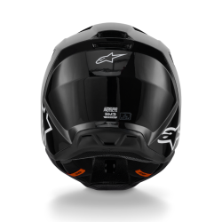 Casque Motocross Alpinestars SM3 Solid Noir Brillant | SM3 Solid Noir