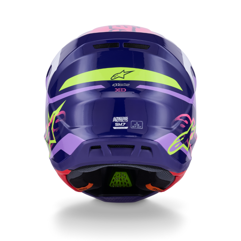 Casque Cross Alpinestars SM-7 DEED ECE06 Violet Rose | SM-7 DEED Violet