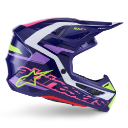 Casque Cross Alpinestars SM-7 DEED ECE06 Violet Rose | SM-7 DEED Violet