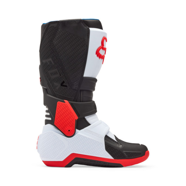 Botte Cross Fox Motion Blanc Rouge fluo 2026 | Fox Botte Motion 2026