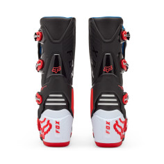 Botte Cross Fox Motion Blanc Rouge fluo 2026 | Fox Botte Motion 2026
