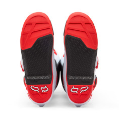 Botte Cross Fox Motion Blanc Rouge fluo 2026 | Fox Botte Motion 2026