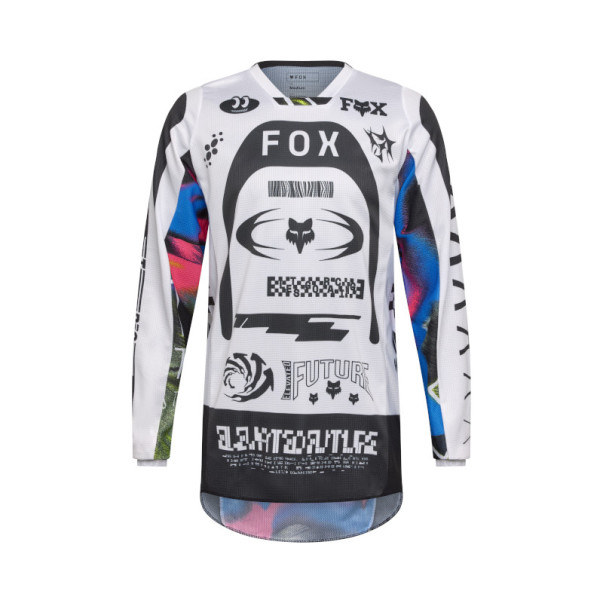 Maillot Cross Fox 180 IMAGE COSMO Blanc Noir 2026