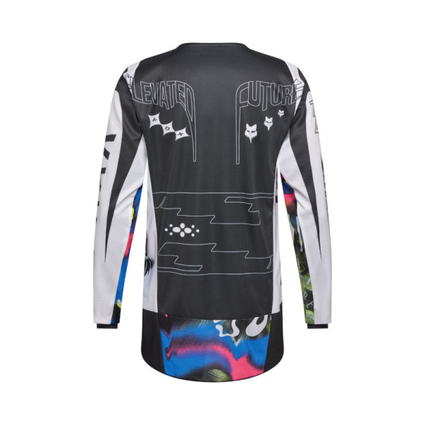 Maillot Cross Fox 180 IMAGE COSMO Blanc Noir 2026 | Maillot FOX IMAGE COSMO