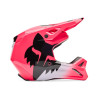 Casque cross Fox V1 Shield Rose Fluo 2026 | Casque FOX Rose 2026