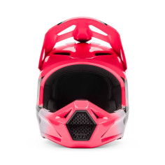 Casque cross Fox V1 Shield Rose Fluo 2026 | Casque FOX Rose 2026