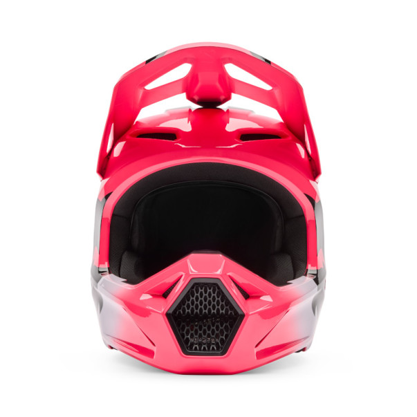 Casque cross Fox V1 Shield Rose Fluo 2026 | Casque FOX Rose 2026