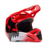 Casque cross Enfant Fox V1 SHIELD Rouge Fluo 2026 | Casque Fox V1 Enfant