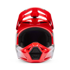 Casque cross Enfant Fox V1 SHIELD Rouge Fluo 2026 | Casque Fox V1 Enfant