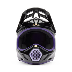 Casque motocross Fox V3 Drip Noir Violet | Casque Fox V3 Drip Violet