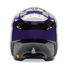 Casque motocross Fox V3 Drip Noir Violet | Casque Fox V3 Drip Violet