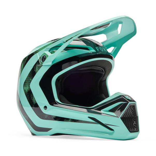 Casque cross Fox V1 KAIROS Turquoise 2026