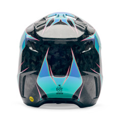 Casque motocross Fox V3 RS CANVAS Aqua | Casque Fox V3 RS CANVAS Aqua