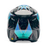 Casque motocross Fox V3 RS CANVAS Aqua | Casque Fox V3 RS CANVAS Aqua