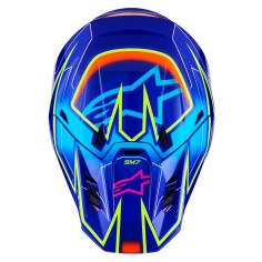 Casque Cross Alpinestars SM-7 CAST Bleu Rose Jaune Fluo | SM-7 2026