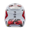 Casque cross Fox V1 KAIROS Blanc Rouge Fluo 2026 | Casque Fox V1 KAIROS