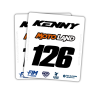 Dossards CFS | Dossards autocollants Enduropale