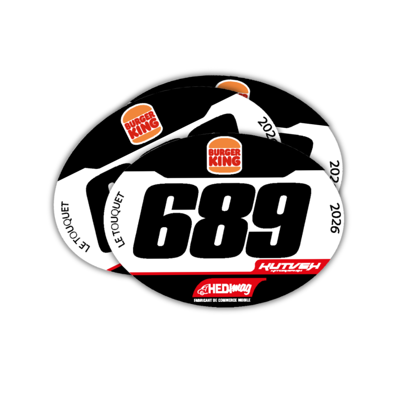 Pack dossards et plaques personnalisés CFS