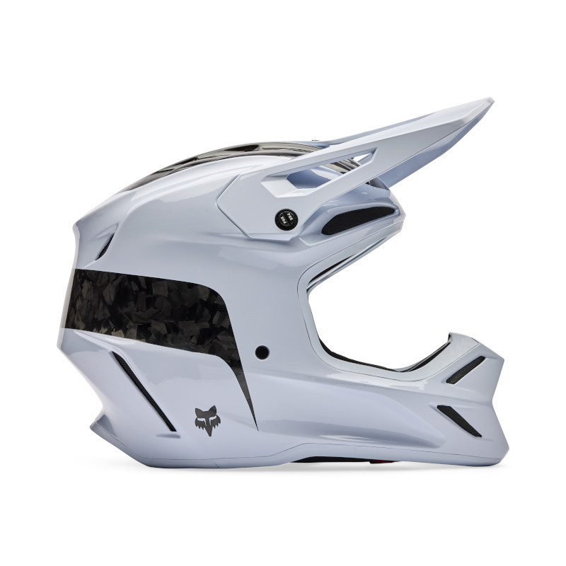 Casque motocross Fox V3 RS FRACTURE Blanc | Fox V3 RS FRACTURE Blanc