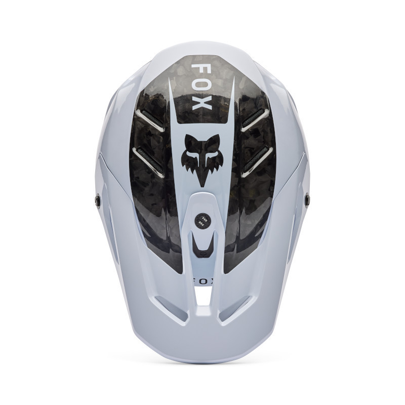 Casque motocross Fox V3 RS FRACTURE Blanc | Fox V3 RS FRACTURE Blanc