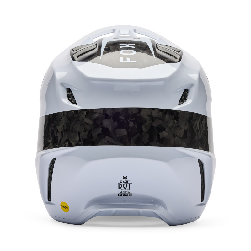 Casque motocross Fox V3 RS FRACTURE Blanc | Fox V3 RS FRACTURE Blanc