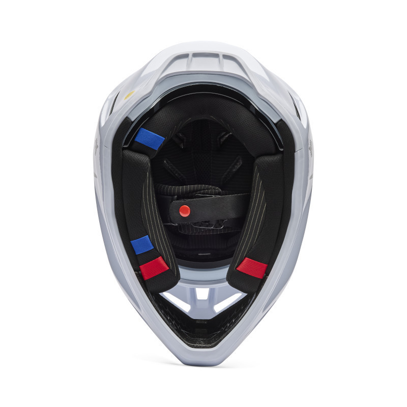 Casque motocross Fox V3 RS FRACTURE Blanc | Fox V3 RS FRACTURE Blanc