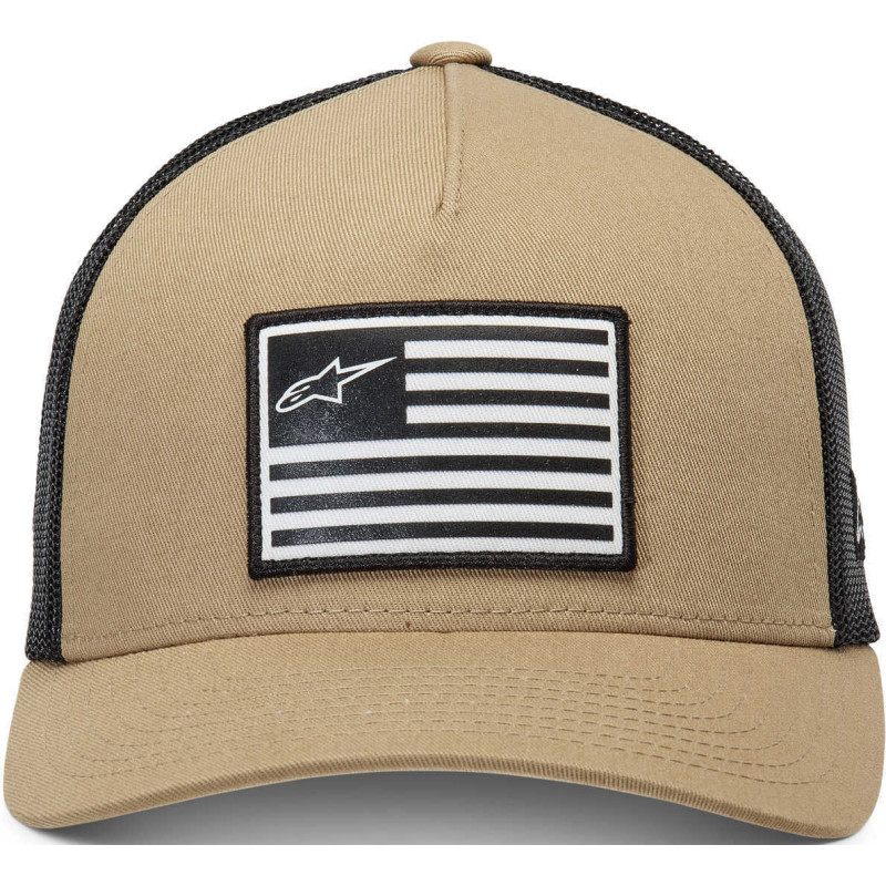 Casquette Alpinestars FLAG Snapback Beige | Casquette Alpinestar FLAG