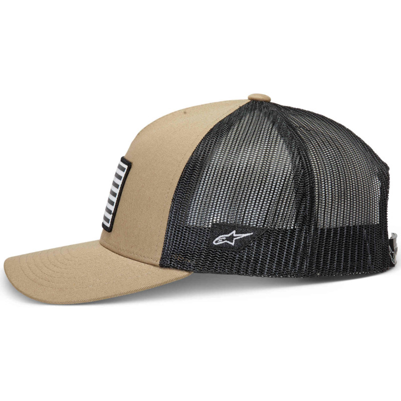 Casquette Alpinestars FLAG Snapback Beige | Casquette Alpinestar FLAG