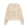 Pull Fox Femme CIRCA 74 Oversize Blanc cassé | Sweat Fox Femme CIRCA 74