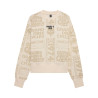 Pull Fox Femme CIRCA 74 Oversize Blanc cassé