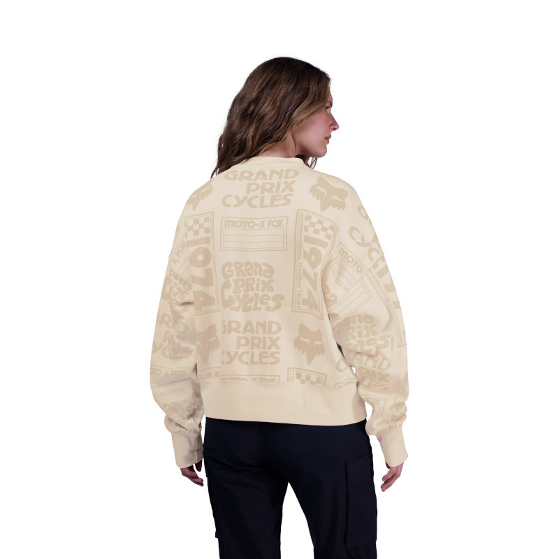 Pull Fox Femme CIRCA 74 Oversize Blanc cassé | Sweat Fox Femme CIRCA 74