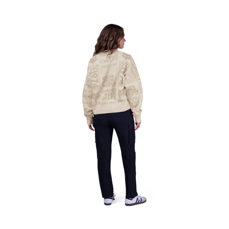 Pull Fox Femme CIRCA 74 Oversize Blanc cassé | Sweat Fox Femme CIRCA 74