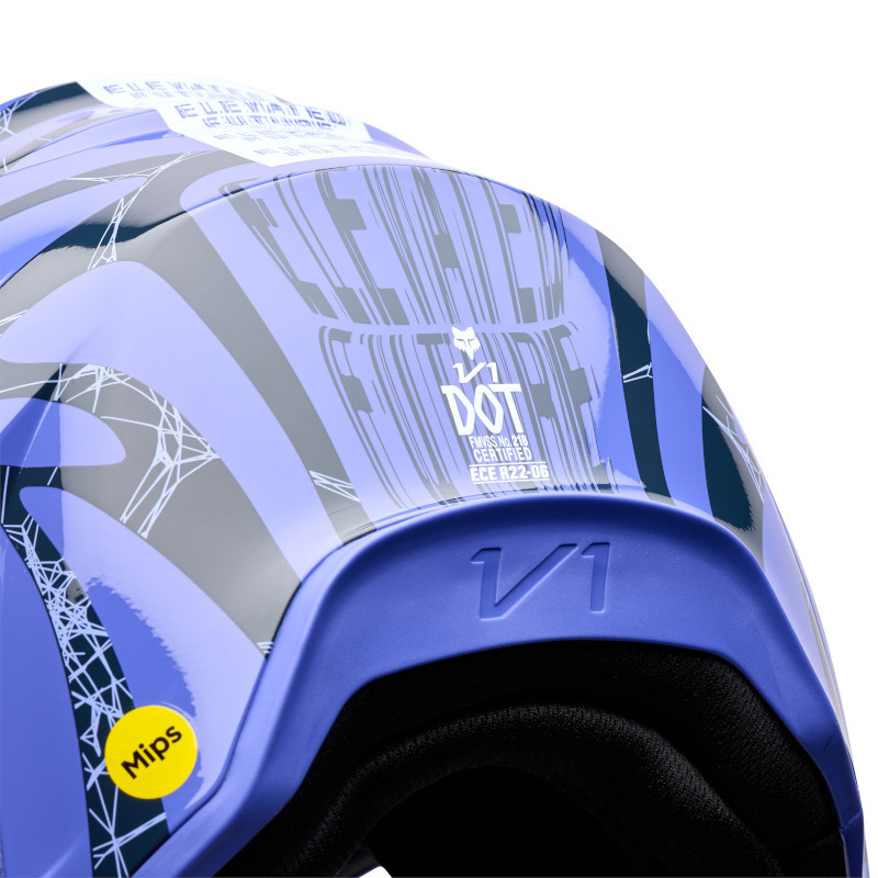 Casque cross Fox V1 DIFFUSE Violet 2026 | Casque Fox V1 DIFFUSE Violet